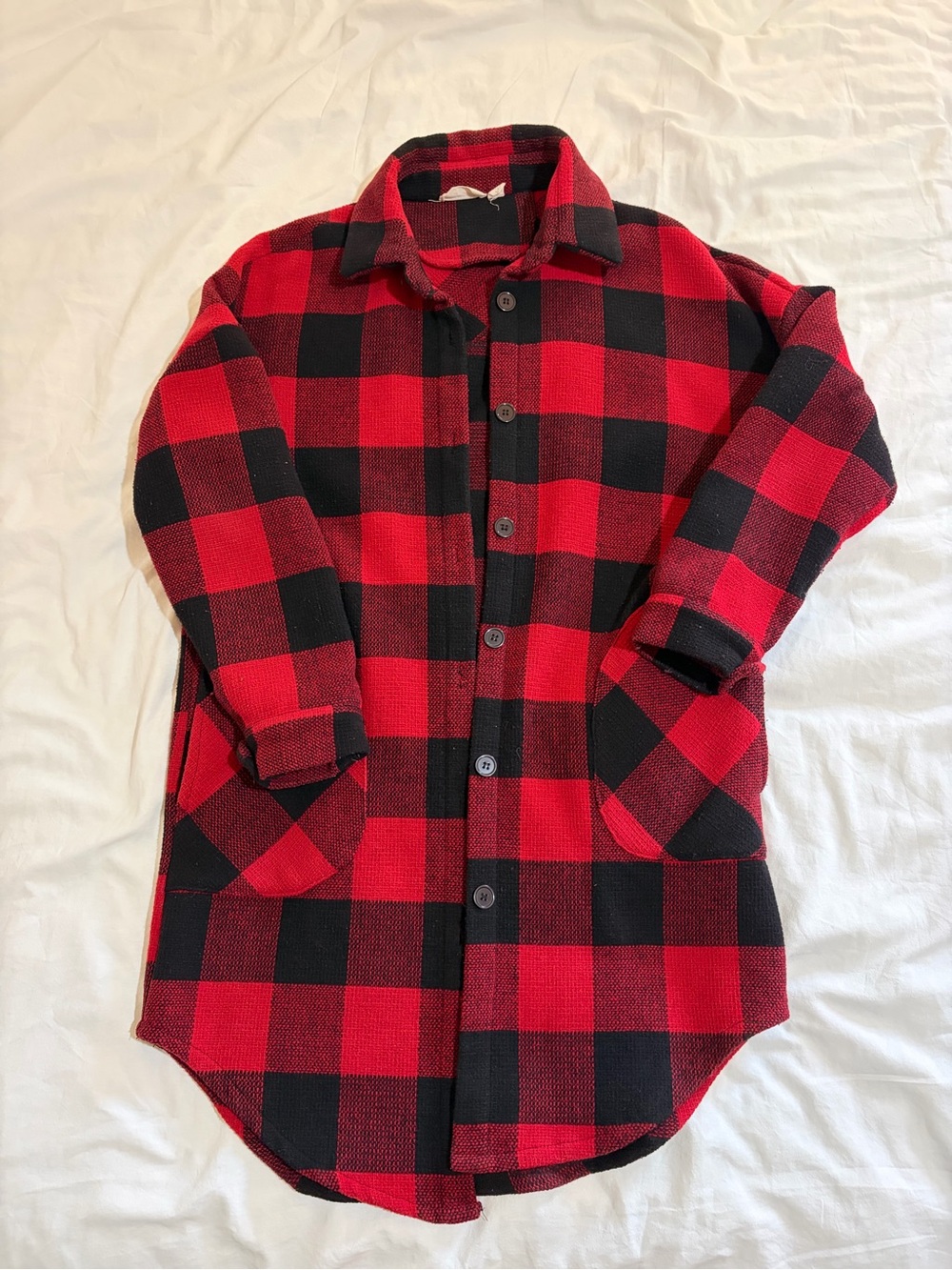 RD Style Red Plaid Jacket